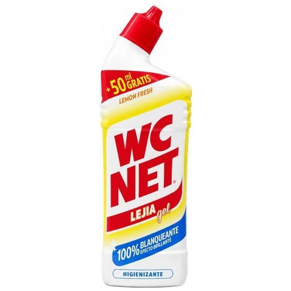 WC NET lejía gel Lemon Fresh 750 ml + 50 ml GRATIS